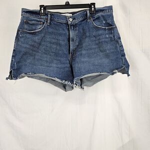 Abercrombie & Fitch Curve Love The 4" Mom Short High Rise Plus Size Womens 34/18